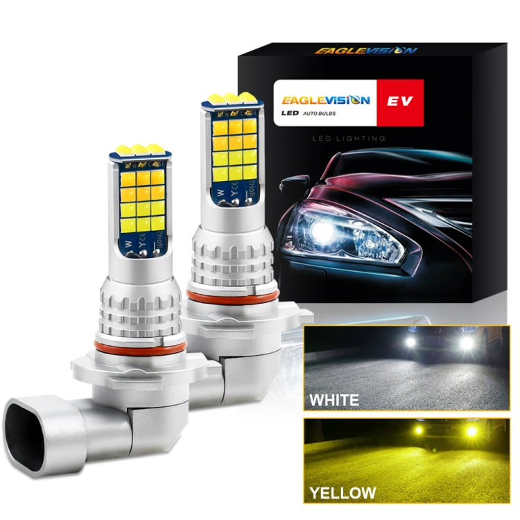 2 PCS V6 9006 DC9-36V 30W 3000LM IP65 Car LED Double Color Fog Light with 30LEDs SMD-2525 Lamp - Fog / Driving Lights by PMC Jewellery | Online Shopping South Africa | PMC Jewellery | Buy Now Pay Later Mobicred