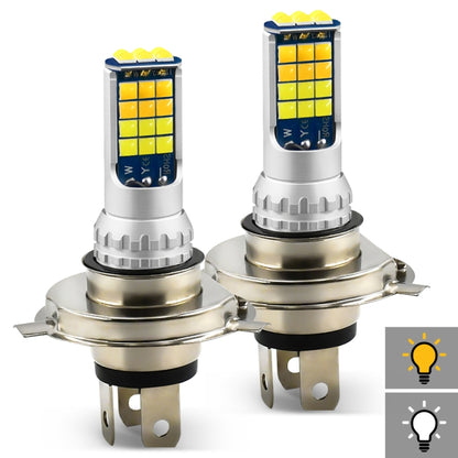 2 PCS V6 H4 DC9-36V 30W 3000LM IP65 Car LED Double Color Fog Light with 30LEDs SMD-2525 Lamp - Fog / Driving Lights by PMC Jewellery | Online Shopping South Africa | PMC Jewellery | Buy Now Pay Later Mobicred