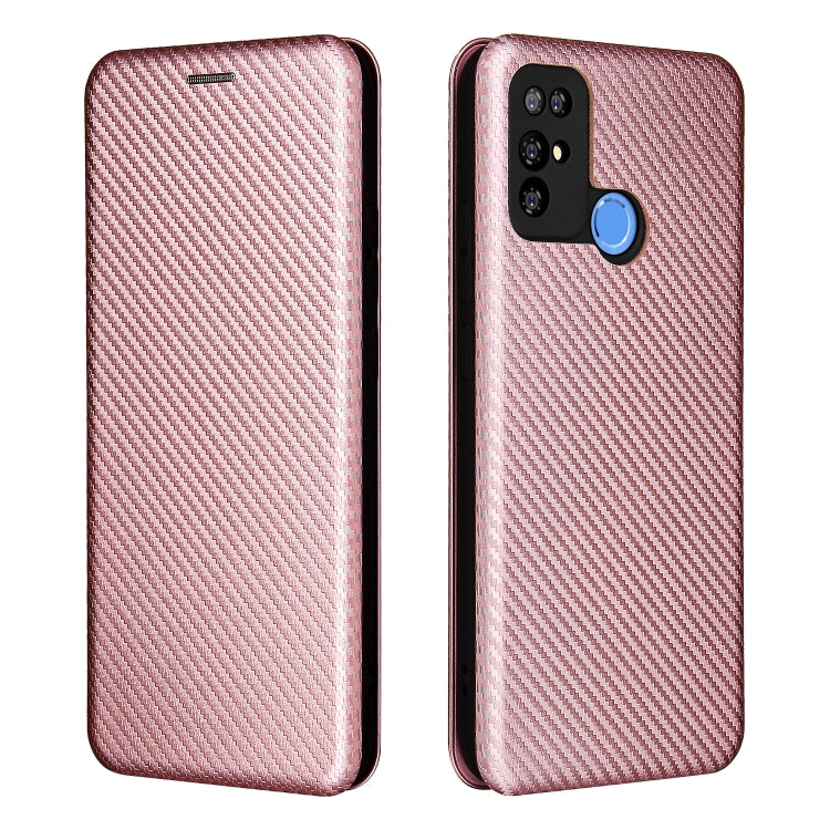 For Doogee X96 Pro Carbon Fiber Texture Horizontal Flip TPU + PC + PU Leather Case with Card Slot(Pink) - More Brand by PMC Jewellery | Online Shopping South Africa | PMC Jewellery | Buy Now Pay Later Mobicred