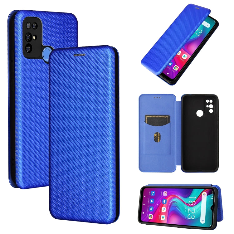 For Doogee X96 Pro Carbon Fiber Texture Horizontal Flip TPU + PC + PU Leather Case with Card Slot(Blue) - More Brand by PMC Jewellery | Online Shopping South Africa | PMC Jewellery | Buy Now Pay Later Mobicred