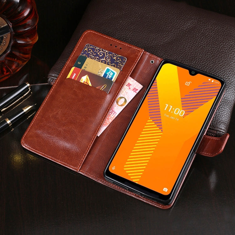 For Wiko Y62 idewei Crazy Horse Texture Horizontal Flip Leather Case with Holder & Card Slots & Wallet(Black) - More Brand by idewei | Online Shopping South Africa | PMC Jewellery | Buy Now Pay Later Mobicred