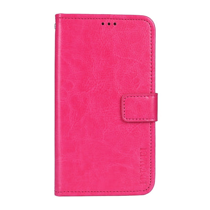 For Wiko Y62 idewei Crazy Horse Texture Horizontal Flip Leather Case with Holder & Card Slots & Wallet(Rose Red) - More Brand by idewei | Online Shopping South Africa | PMC Jewellery | Buy Now Pay Later Mobicred