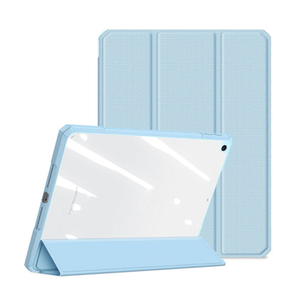 For iPad 10.2 2021 / 2020 / 2019 DUX DUCIS TOBY Series Shockproof PU Leather + PC + TPU Horizontal Flip Case with Holder & Pen Slot & Sleep / Wake-up Function(Blue) - iPad 10.2 Cases by DUX DUCIS | Online Shopping South Africa | PMC Jewellery | Buy Now Pay Later Mobicred