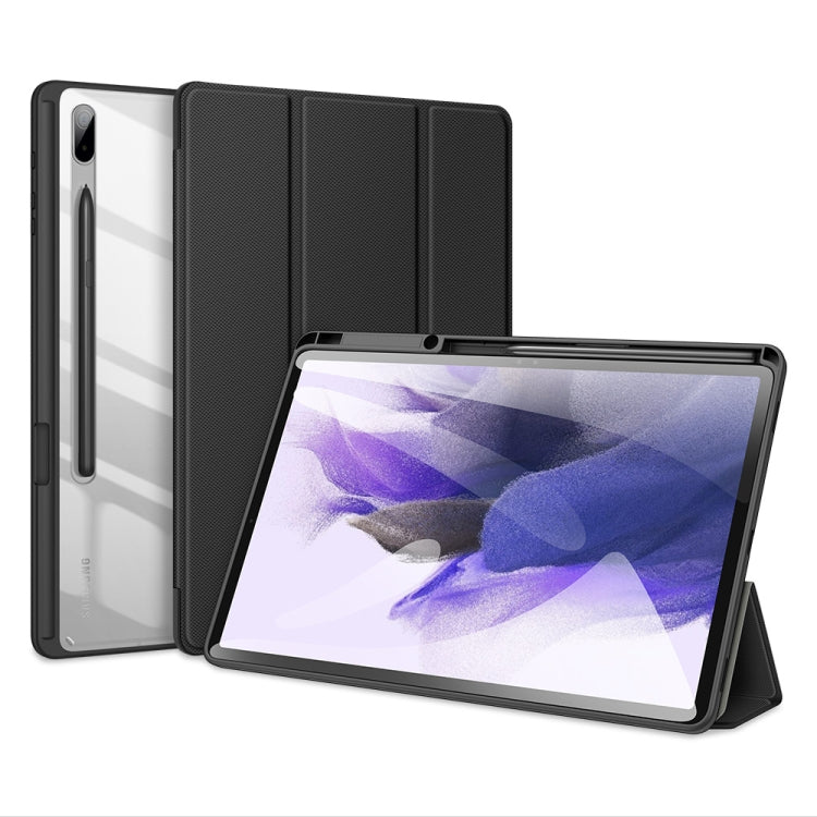 For Samsung Galaxy Tab S8+ / Tab S8 Plus /  Tab S7 FE / Tab S7+ DUX DUCIS TOBY Series Antiskid PU Leather + PC + TPU Horizontal Flip Case with Holder & Pen Slot & Sleep / Wake-up Function(Black) - Galaxy Tab S8+ Cases by DUX DUCIS | Online Shopping South Africa | PMC Jewellery | Buy Now Pay Later Mobicred