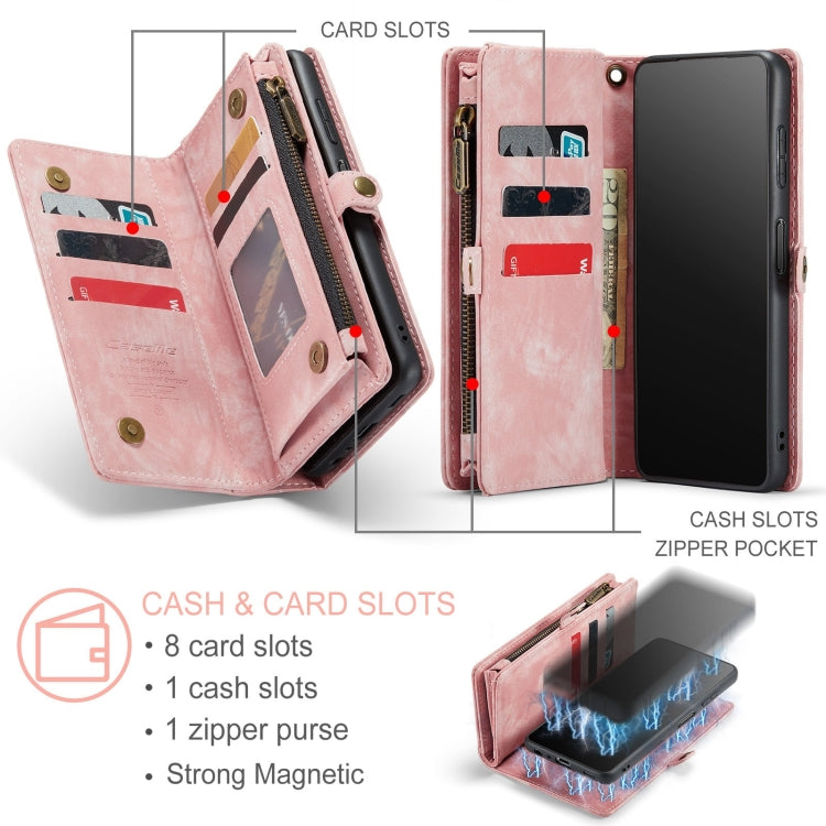 For Samsung Galaxy A32 5G CaseMe Detachable Multifunctional Horizontal Flip Leather Phone Case (Pink) - Galaxy Phone Cases by CaseMe | Online Shopping South Africa | PMC Jewellery | Buy Now Pay Later Mobicred