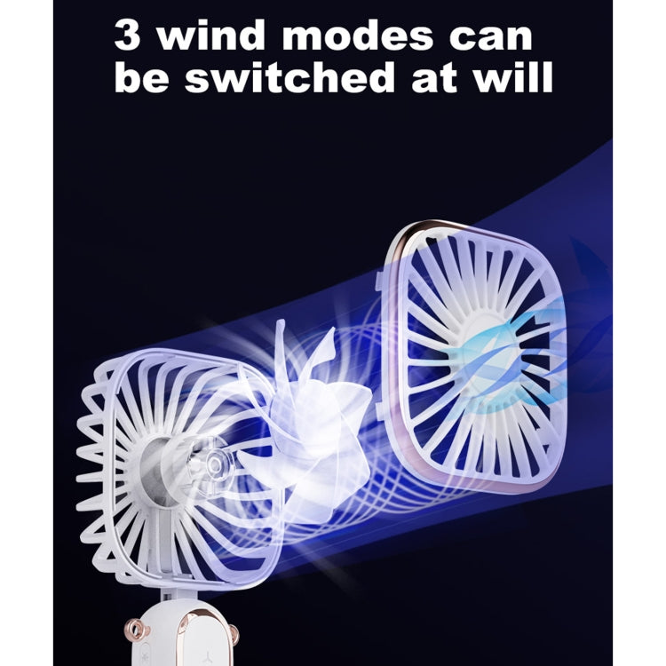 WT-TX6 Portable Foldable USB Charging Mosquito Repellent Handheld Electric Fan, 3 Speed Control(White) - Electric Fans by PMC Jewellery | Online Shopping South Africa | PMC Jewellery | Buy Now Pay Later Mobicred