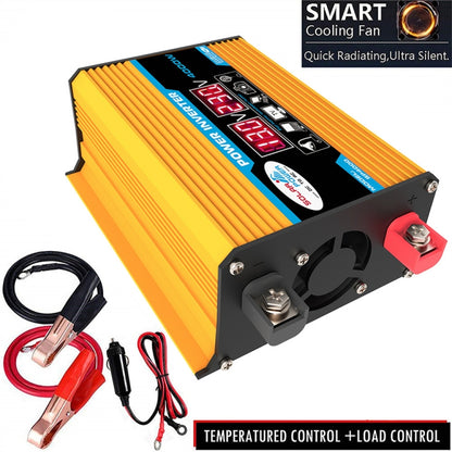 Tang II Generation 12V to 110V 4000W Modified Square Wave Car Power Inverter(Yellow) - Modified Square Wave by PMC Jewellery | Online Shopping South Africa | PMC Jewellery | Buy Now Pay Later Mobicred