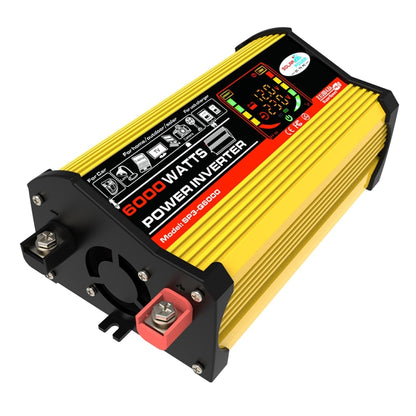 Legend III Generation DC12V to AC220V 6000W Modified Square Wave Car Power Inverter with LED Display(Yellow) - Modified Square Wave by PMC Jewellery | Online Shopping South Africa | PMC Jewellery | Buy Now Pay Later Mobicred