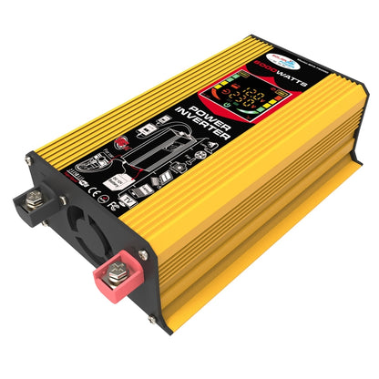 Tang III Generation 12V to 110V 6000W Modified Square Wave Car Power Inverter with LCD Display & Dual USB(Yellow) - Modified Square Wave by PMC Jewellery | Online Shopping South Africa | PMC Jewellery | Buy Now Pay Later Mobicred