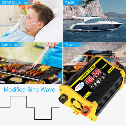 Legend I Generation DC12V to AC110V 3000W Modified Square Wave Car Power Inverter(Black) - Modified Square Wave by PMC Jewellery | Online Shopping South Africa | PMC Jewellery | Buy Now Pay Later Mobicred