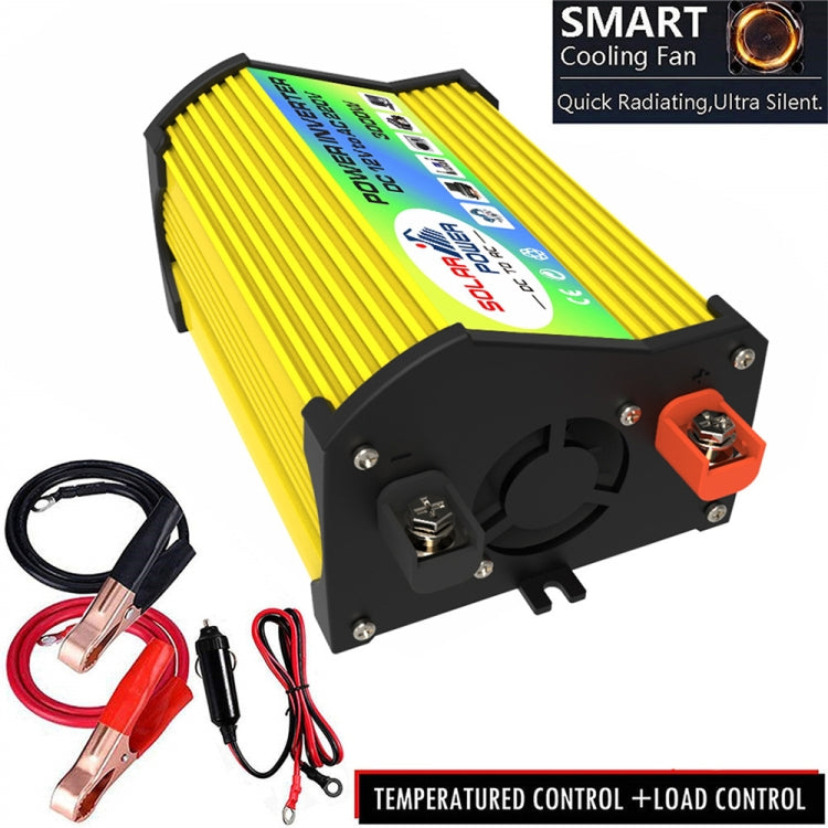 Legend I Generation DC12V to AC110V 3000W Modified Square Wave Car Power Inverter(Yellow) - Modified Square Wave by PMC Jewellery | Online Shopping South Africa | PMC Jewellery | Buy Now Pay Later Mobicred