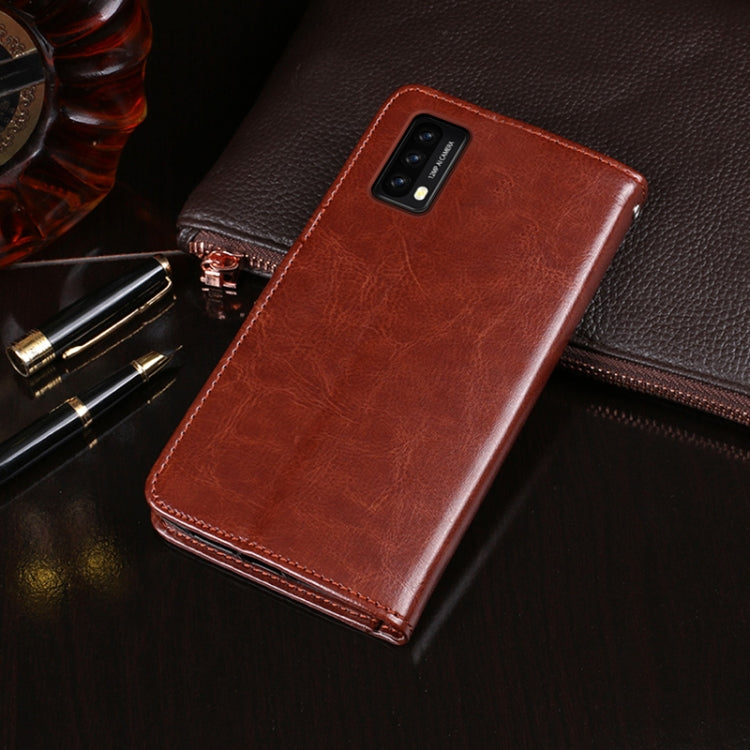 For Blackview A90 idewei Crazy Horse Texture Horizontal Flip Leather Case with Holder & Card Slots & Wallet(Brown) - More Brand by idewei | Online Shopping South Africa | PMC Jewellery | Buy Now Pay Later Mobicred