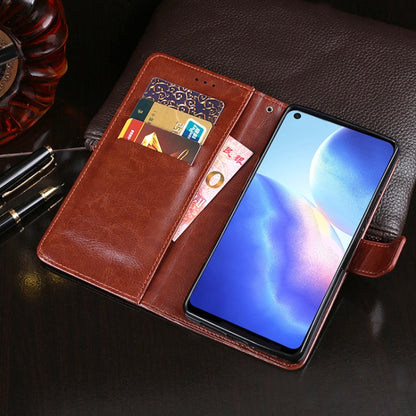 For Blackview A90 idewei Crazy Horse Texture Horizontal Flip Leather Case with Holder & Card Slots & Wallet(Dark Blue) - More Brand by idewei | Online Shopping South Africa | PMC Jewellery | Buy Now Pay Later Mobicred