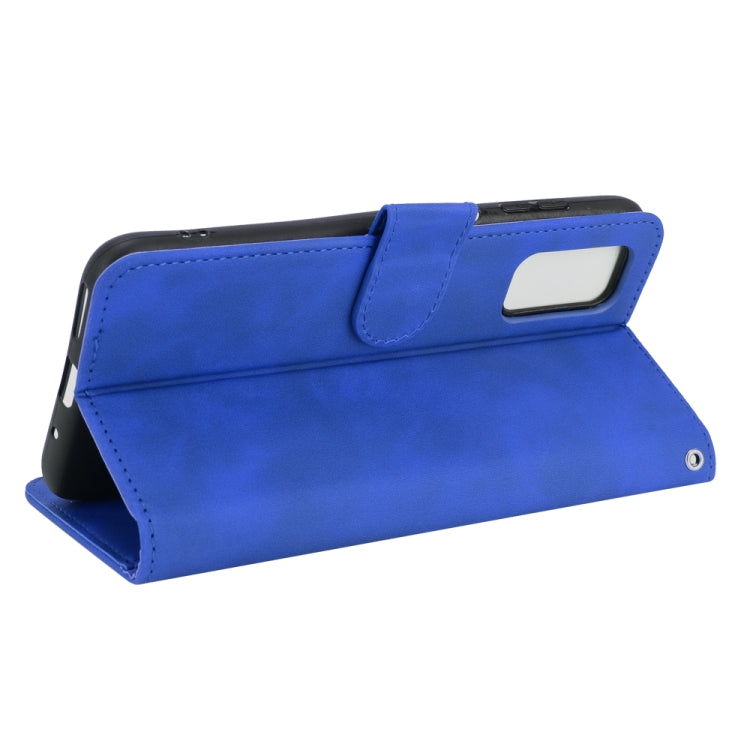 For Blackview A90 Solid Color Skin Feel Magnetic Buckle Horizontal Flip Calf Texture PU Leather Case with Holder & Card Slots & Wallet(Blue) - More Brand by PMC Jewellery | Online Shopping South Africa | PMC Jewellery | Buy Now Pay Later Mobicred