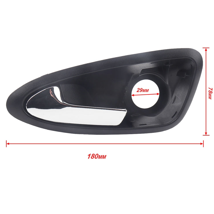 A5822-01 Car Electroplating Left Side Door Inside Handle 6J1837113A for Seat Ibiza 2009-2012 - Door Handles by PMC Jewellery | Online Shopping South Africa | PMC Jewellery