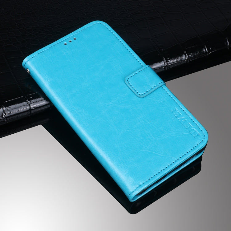 For Lenovo K13 idewei Crazy Horse Texture Horizontal Flip Leather Case with Holder & Card Slots & Wallet(Sky Blue) - Lenovo by idewei | Online Shopping South Africa | PMC Jewellery | Buy Now Pay Later Mobicred