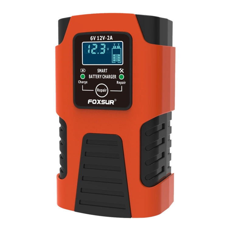 FOXSUR 2A / 6V / 12V Car / Motorcycle 3-stage Full Smart Battery Charger, Plug Type:JP Plug(Red) - Battery Charger by FOXSUR | Online Shopping South Africa | PMC Jewellery