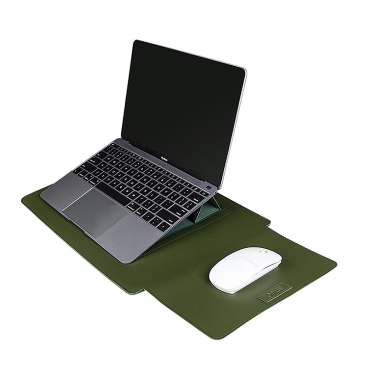 PU06 3 in 1 PU Multifunctional Laptop Bag, Size:13.3 inch(ArmyGreen) - 13.3 inch by PMC Jewellery | Online Shopping South Africa | PMC Jewellery | Buy Now Pay Later Mobicred