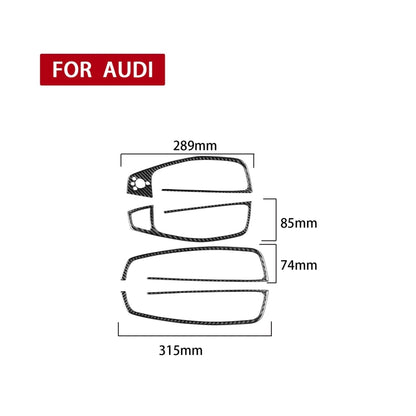 Car Carbon Fiber Glass Lifter Short Style Decorative Sticker for Audi A6 S6 C7 A7 S7 4G8 2012-2018 Left Drive - Car Interior Mouldings by PMC Jewellery | Online Shopping South Africa | PMC Jewellery | Buy Now Pay Later Mobicred