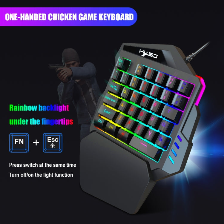 HXSJ P8+V100+A883 Keyboard Mouse Converter + One-handed Keyboard + Programming Gaming Mouse Set - Wired Mice by HXSJ | Online Shopping South Africa | PMC Jewellery | Buy Now Pay Later Mobicred