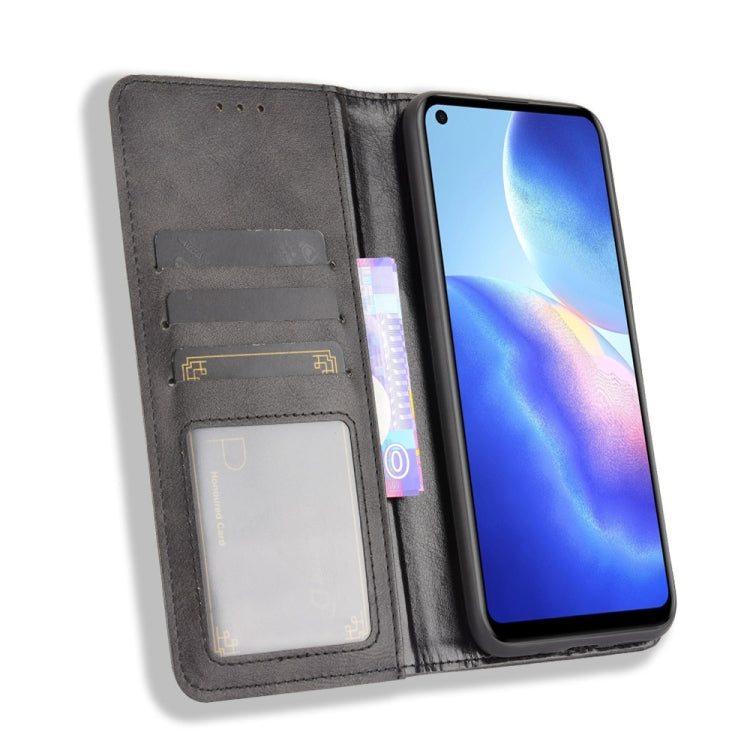 For Blackview A90 Magnetic Buckle Retro Crazy Horse Texture Horizontal Flip Leather Case with Holder & Card Slots & Photo Frame(Black) - More Brand by PMC Jewellery | Online Shopping South Africa | PMC Jewellery | Buy Now Pay Later Mobicred