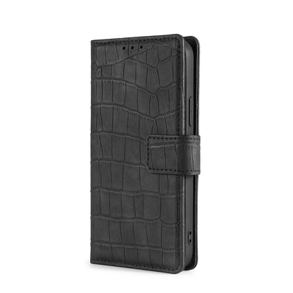 For Doogee N30 Skin Feel Crocodile Texture Magnetic Clasp Horizontal Flip PU Leather Case with Holder & Card Slots & Wallet(Black) - More Brand by PMC Jewellery | Online Shopping South Africa | PMC Jewellery | Buy Now Pay Later Mobicred