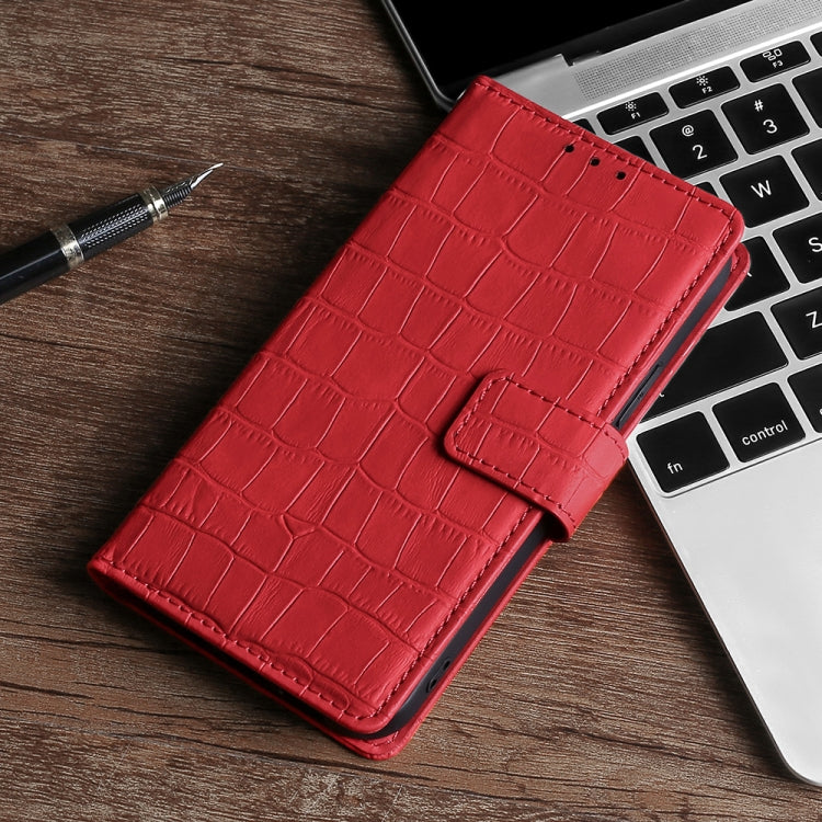 For Doogee N30 Skin Feel Crocodile Texture Magnetic Clasp Horizontal Flip PU Leather Case with Holder & Card Slots & Wallet(Red) - More Brand by PMC Jewellery | Online Shopping South Africa | PMC Jewellery | Buy Now Pay Later Mobicred