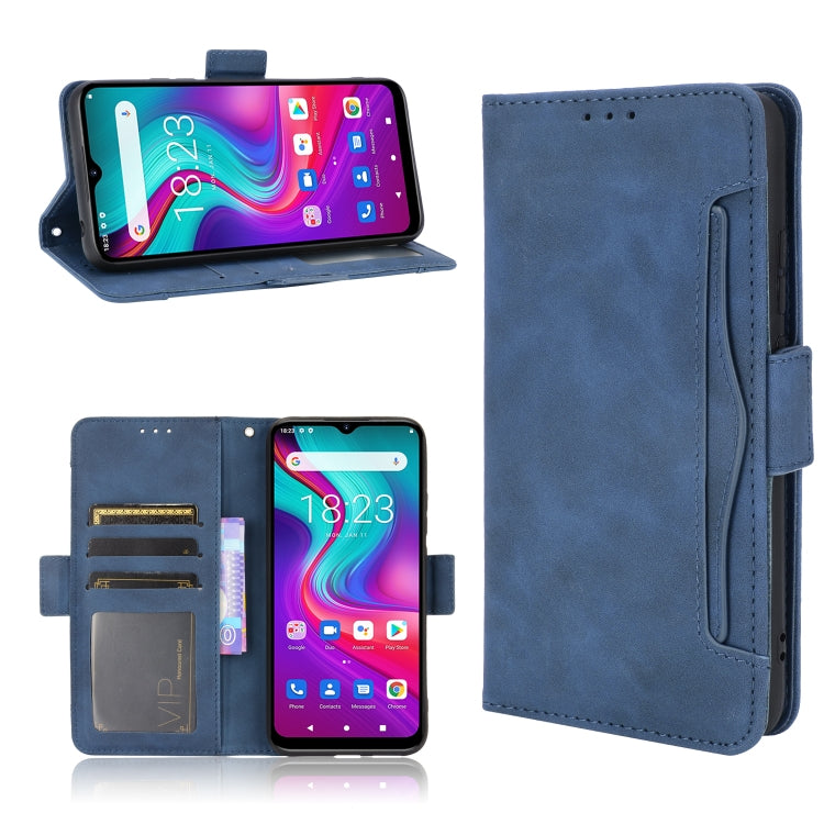 For Doogee X96 Pro Skin Feel Calf Pattern Horizontal Flip Leather Case with Holder & Card Slots & Photo Frame(Blue) - More Brand by PMC Jewellery | Online Shopping South Africa | PMC Jewellery | Buy Now Pay Later Mobicred