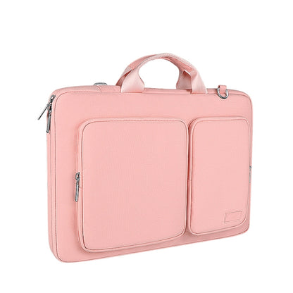 ST11 Polyester Thickened Laptop Bag with Detachable Shoulder Strap, Size:13.3 inch(Pink) - 13.3 inch by PMC Jewellery | Online Shopping South Africa | PMC Jewellery | Buy Now Pay Later Mobicred