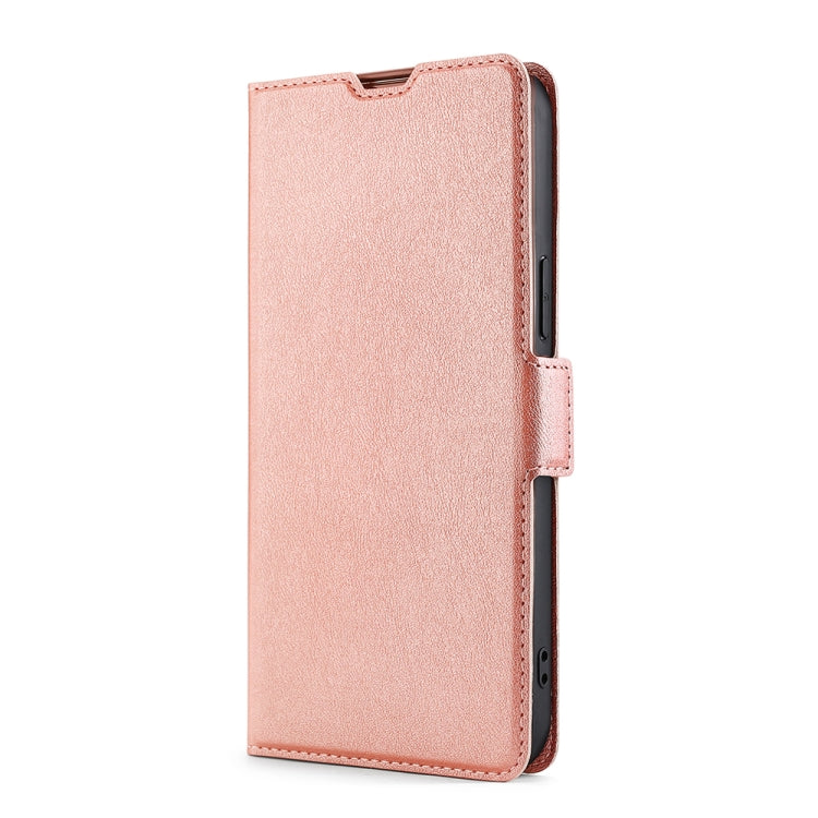 For Doogee X96 Pro Ultra-thin Voltage Side Buckle PU + TPU Horizontal Flip Leather Case with Holder & Card Slot(Rose Gold) - More Brand by PMC Jewellery | Online Shopping South Africa | PMC Jewellery | Buy Now Pay Later Mobicred