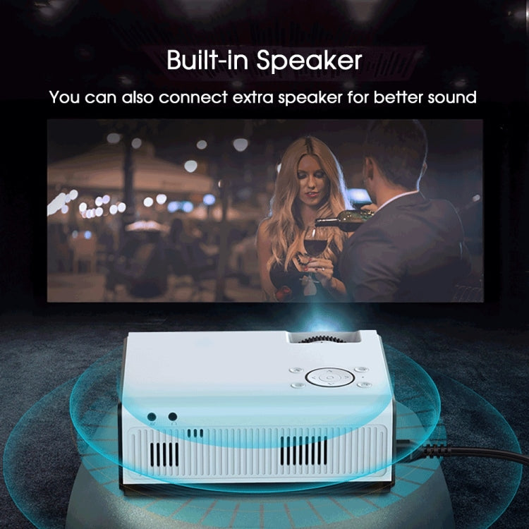 WEJOY Y5 800x480P 80 ANSI Lumens Portable Home Theater LED HD Digital Projector, Android 9.0, 1G+8G, UK Plug - LED Projector by WEJOY | Online Shopping South Africa | PMC Jewellery | Buy Now Pay Later Mobicred