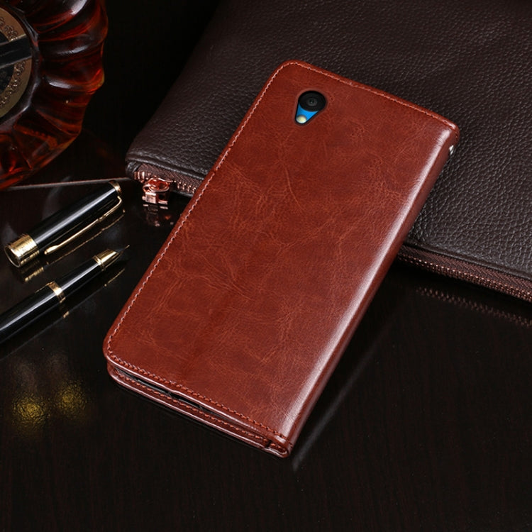 For Alcatel 1 2021 idewei Crazy Horse Texture Horizontal Flip Leather Case with Holder & Card Slots & Wallet(Brown) - More Brand by idewei | Online Shopping South Africa | PMC Jewellery | Buy Now Pay Later Mobicred