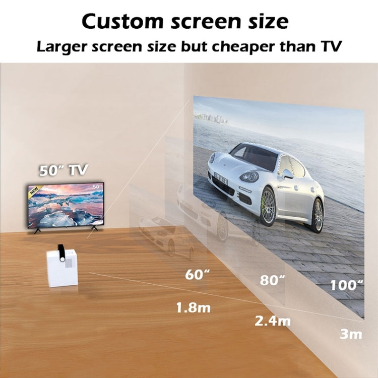 WEJOY Y2 1920x1080P 100 ANSI Lumens Portable Home Theater LED HD Digital Projector, Touch Control Version, Android 9.0, 2G+16G, AU Plug - LED Projector by WEJOY | Online Shopping South Africa | PMC Jewellery | Buy Now Pay Later Mobicred