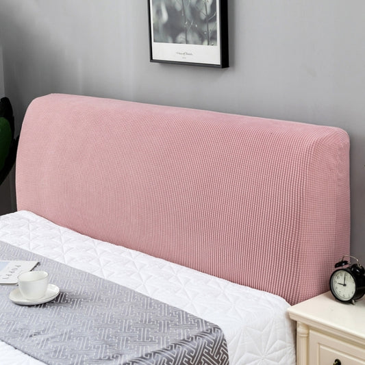 Polar Fleece Elastic Full Covered Headboard Dust Cover, Size:220cm(Pink) - Dust Covers by PMC Jewellery | Online Shopping South Africa | PMC Jewellery