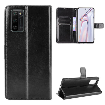 For Blackview A100 Crazy Horse Texture Horizontal Flip Leather Case with Holder & Card Slots & Lanyard(Black) - More Brand by PMC Jewellery | Online Shopping South Africa | PMC Jewellery | Buy Now Pay Later Mobicred