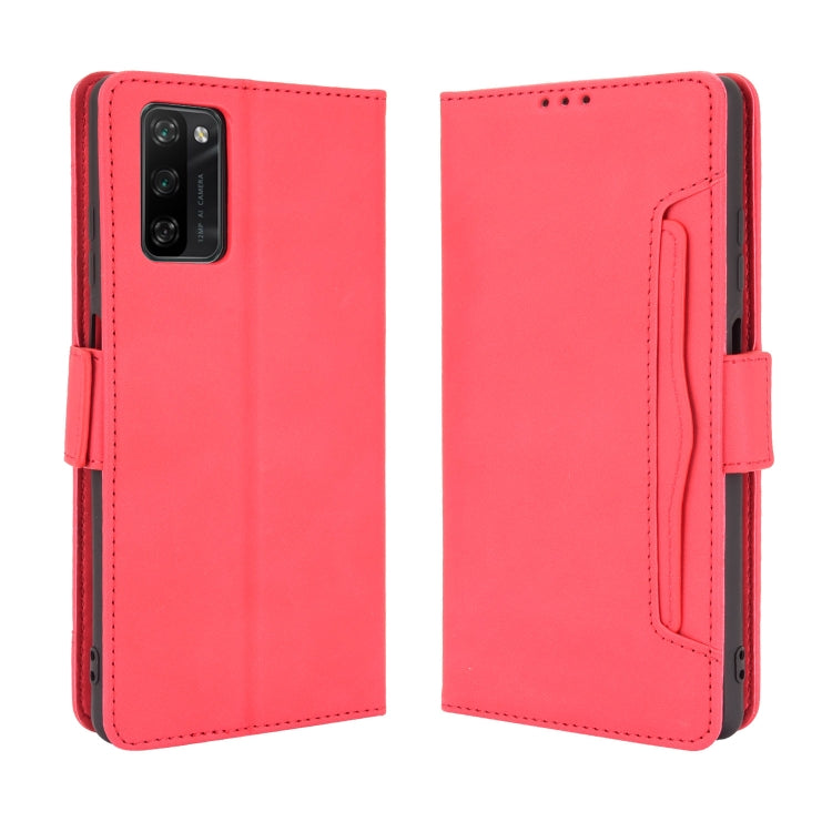 For Blackview A100 Skin Feel Calf Pattern Horizontal Flip Leather Case with Holder & Card Slots & Photo Frame(Red) - More Brand by PMC Jewellery | Online Shopping South Africa | PMC Jewellery | Buy Now Pay Later Mobicred