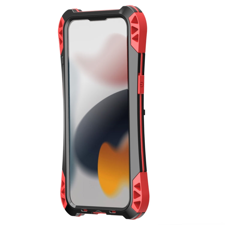 For iPhone 13 R-JUST AMIRA Shockproof Dustproof Waterproof Metal Protective Case(Red) - iPhone 13 Cases by R-JUST | Online Shopping South Africa | PMC Jewellery