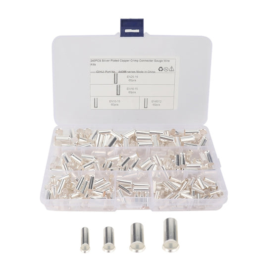 A4088 240 PCS Tube-shaped Bare End EN Series Tinned Copper Crimp Connector - Booster Cable & Clip by PMC Jewellery | Online Shopping South Africa | PMC Jewellery | Buy Now Pay Later Mobicred