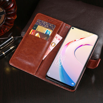 idewei Crazy Horse Texture Horizontal Flip Leather Case with Holder & Card Slots & Wallet For Oukitel C21 Pro(Brown) - More Brand by idewei | Online Shopping South Africa | PMC Jewellery | Buy Now Pay Later Mobicred