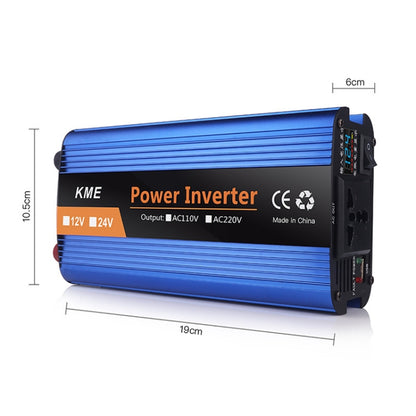 Carmaer 1200W Car Smart Multi-function Digital Display Inverter Household Power Converter, Specification:24V to 220V - Modified Square Wave by PMC Jewellery | Online Shopping South Africa | PMC Jewellery | Buy Now Pay Later Mobicred