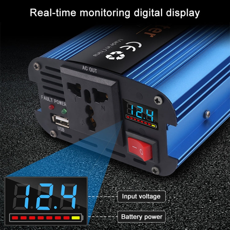 Carmaer 1200W Car Smart Multi-function Digital Display Inverter Household Power Converter, Specification:60V to 220V - Modified Square Wave by PMC Jewellery | Online Shopping South Africa | PMC Jewellery | Buy Now Pay Later Mobicred