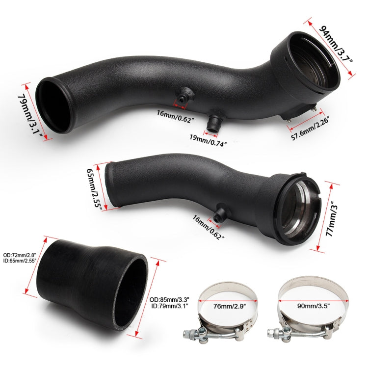 JQG1007 Car Modified Intake Pipe Kit for BMW 335i N55 - Engine Fittings by PMC Jewellery | Online Shopping South Africa | PMC Jewellery | Buy Now Pay Later Mobicred