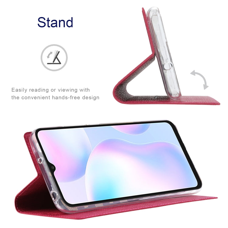 For Sharp Aquos R6 ViLi DMX Series Shockproof TPU + PU Leather Magnetic Attraction Horizontal Flip Case with Card Slot & Holder(Rose Red) - More Brand by ViLi | Online Shopping South Africa | PMC Jewellery | Buy Now Pay Later Mobicred