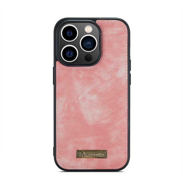 For iPhone 13 Pro CaseMe-008 Detachable Multifunctional Horizontal Flip Leather Case(Pink) - iPhone 13 Pro Cases by CaseMe | Online Shopping South Africa | PMC Jewellery | Buy Now Pay Later Mobicred