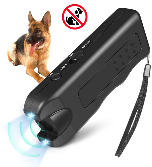 RC-521 Handheld Portable Ultrasonic Dog Repeller with LED Lights(Black) - Training Aids by PMC Jewellery | Online Shopping South Africa | PMC Jewellery | Buy Now Pay Later Mobicred