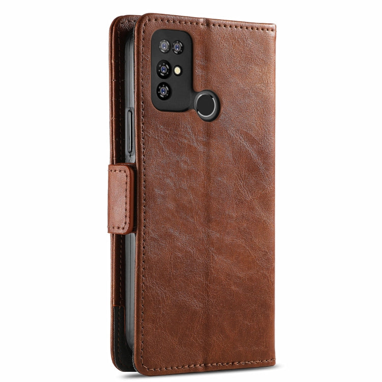 For Doogee X96 Pro CaseNeo Business Splicing Dual Magnetic Buckle Horizontal Flip PU Leather Case with Holder & Card Slots & Wallet(Brown) - More Brand by PMC Jewellery | Online Shopping South Africa | PMC Jewellery | Buy Now Pay Later Mobicred