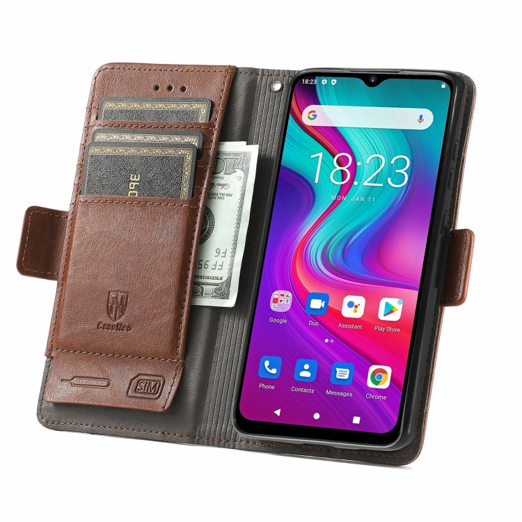 For Doogee X96 Pro CaseNeo Business Splicing Dual Magnetic Buckle Horizontal Flip PU Leather Case with Holder & Card Slots & Wallet(Brown) - More Brand by PMC Jewellery | Online Shopping South Africa | PMC Jewellery | Buy Now Pay Later Mobicred