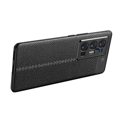 For vivo X70 Pro+ Litchi Texture TPU Shockproof Case(Black) - vivo Cases by PMC Jewellery | Online Shopping South Africa | PMC Jewellery | Buy Now Pay Later Mobicred