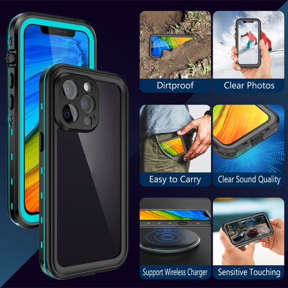 For iPhone 13 Pro RedPepper Transparent Dot Shockproof Waterproof PC + TPU Protective Case  (Blue) - iPhone 13 Pro Cases by RedPepper | Online Shopping South Africa | PMC Jewellery