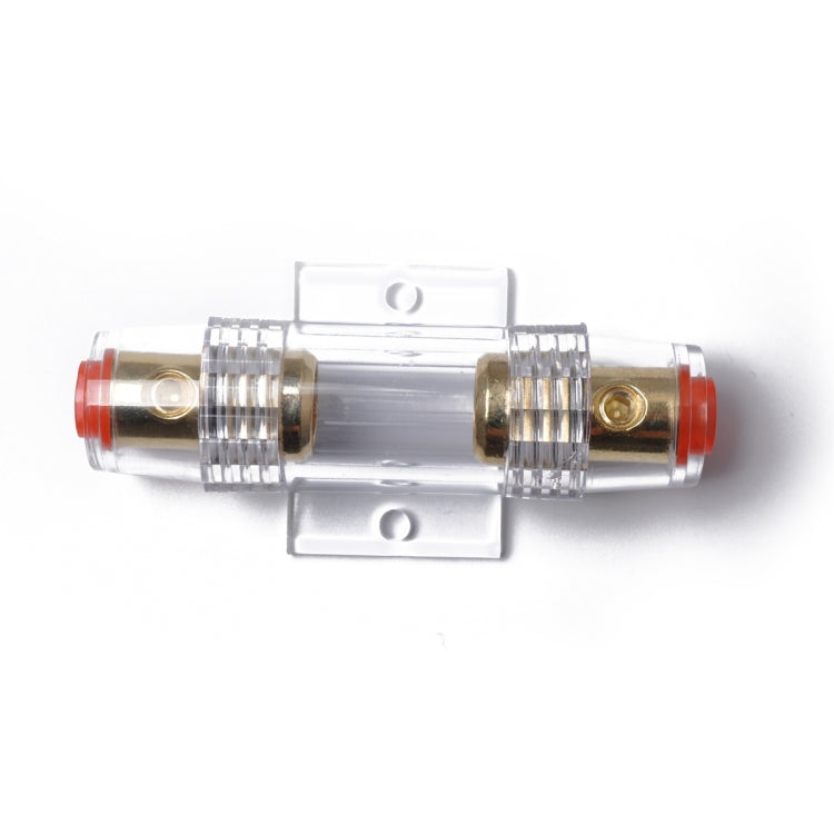 A0237 Car Audio Inline AGU 4 / 8 Gauge AGU Fuse Holder Gold Plated with 5 PCS 60A Fuse - Fuse by PMC Jewellery | Online Shopping South Africa | PMC Jewellery | Buy Now Pay Later Mobicred